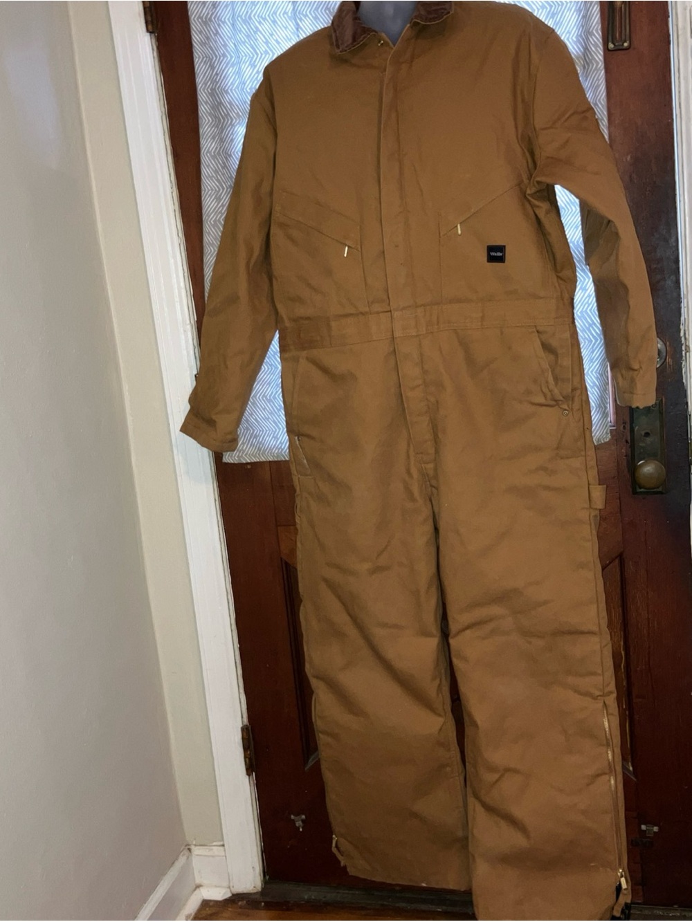 Walls Workwear Insulated Canvas Coveralls Mens Size XL  Brown Outdoor